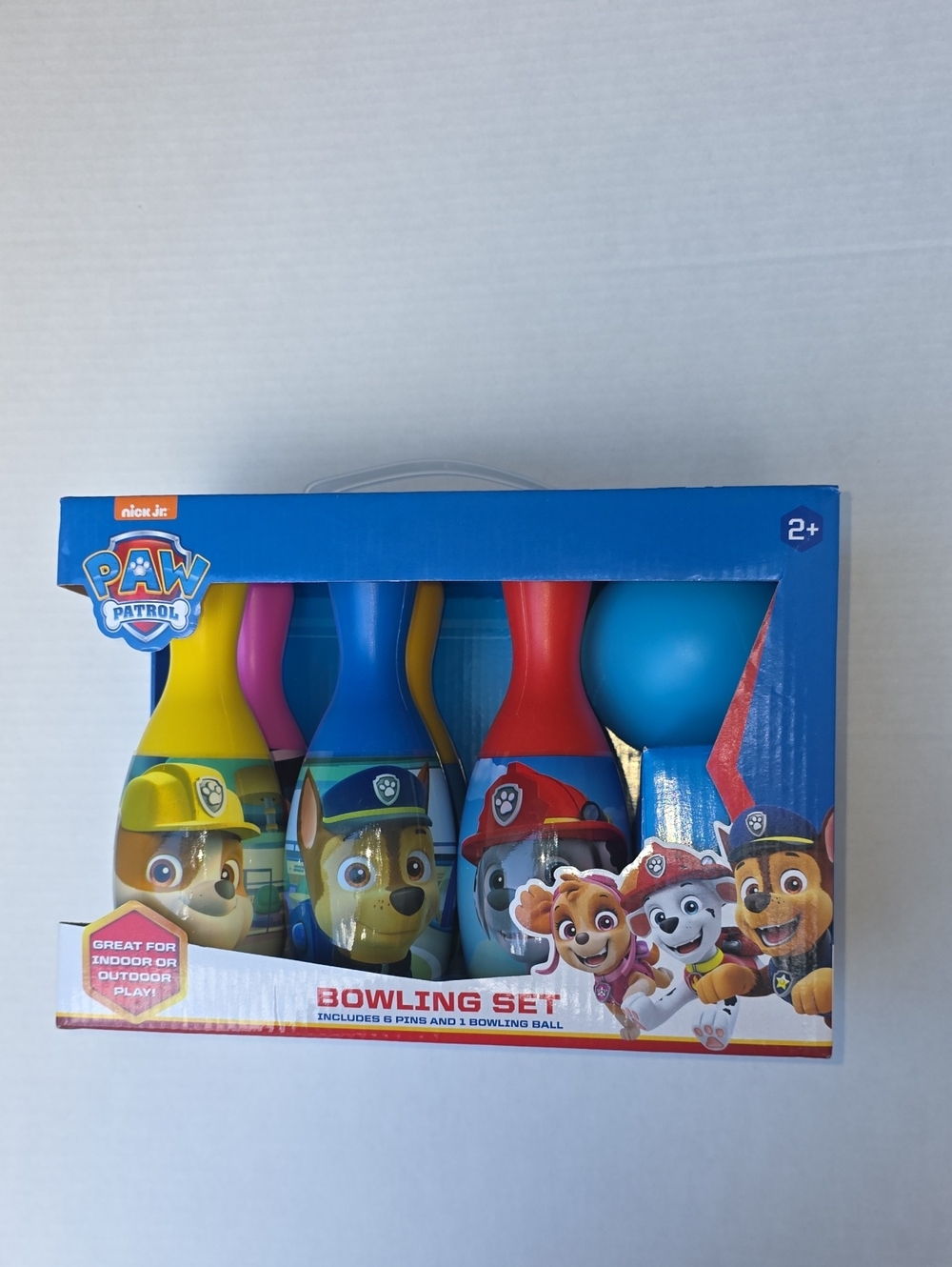Paw Patrol Colorful Character Bowling Set - Blue, Red, Yellow & Pink